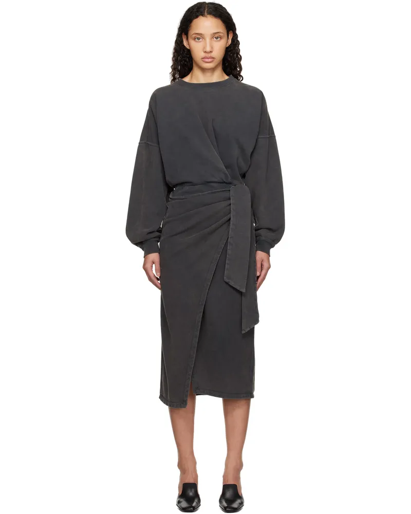 Étoile Isabel Marant Gray Sandrina Midi Dress Faded