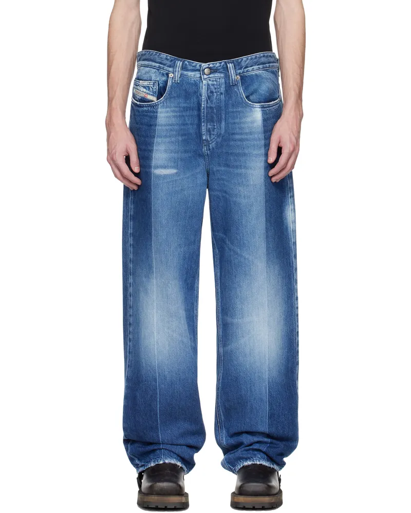 Diesel Blue Relaxed 2001 D-Macro 09l48 Jeans 1