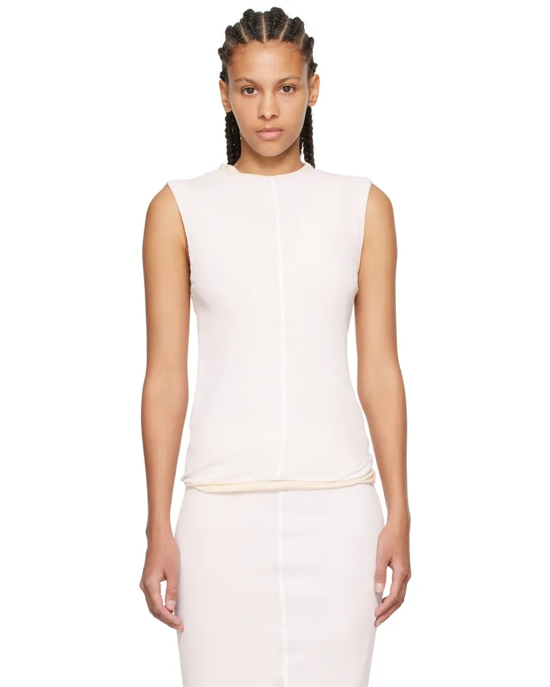 SPORTMAX Pink Eolo Reversible Tank Top 8