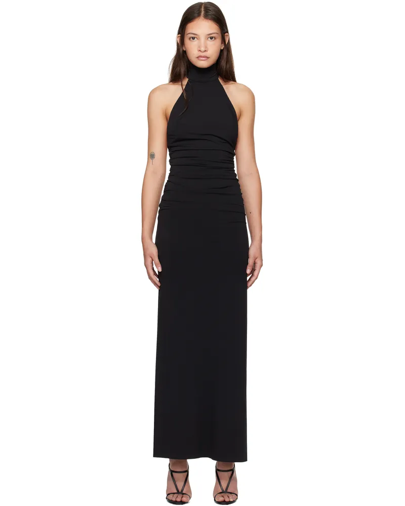 bec & bridge Black Larsen Racer Maxi Dress Black