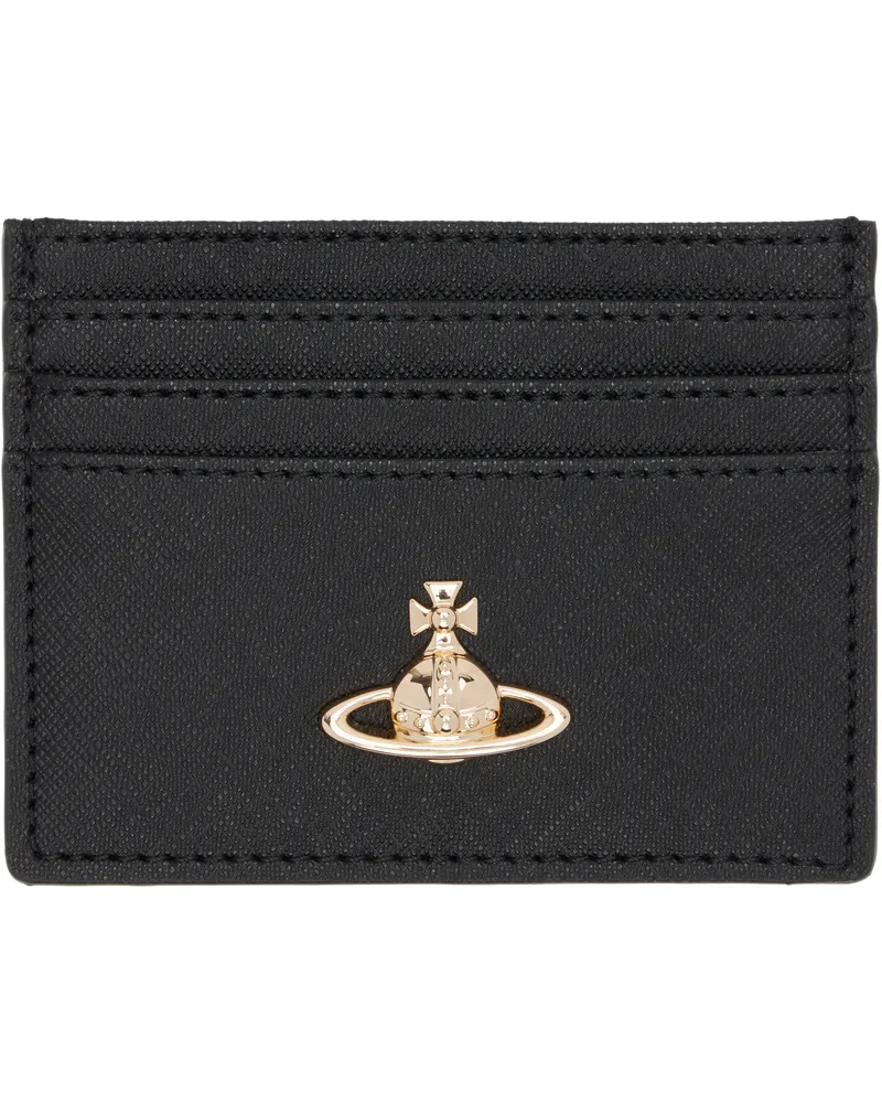 Vivienne Westwood Black Flat Card Holder Ss25-black