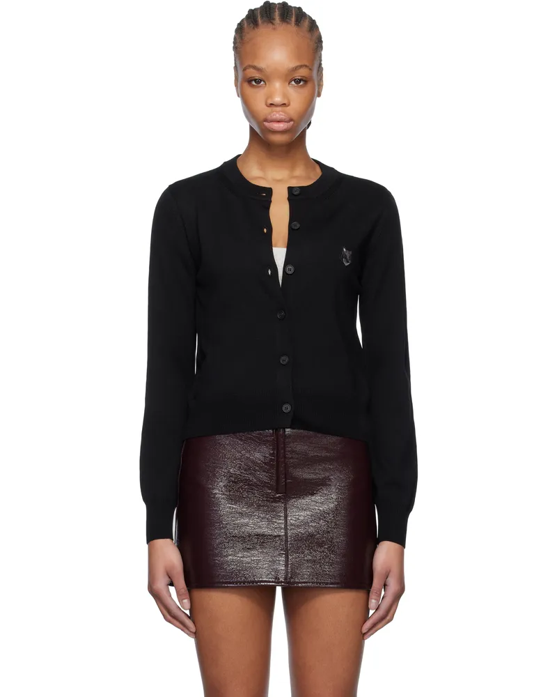 Kitsuné Black Bold Fox Head Patch Regular Cardigan P199