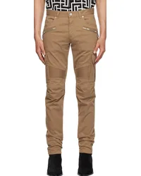 Balmain Beige Paneled Cargo Pants 8ad