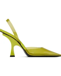 ATTICO Yellow Ester Heels Lime