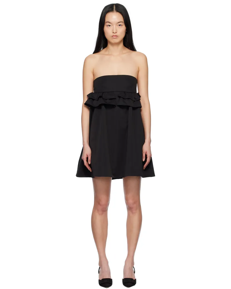 Kika Vargas Black Nicole Minidress Black