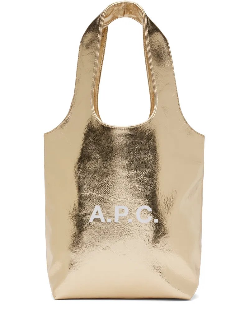 A.P.C. Gold Ninon Small Tote Ran