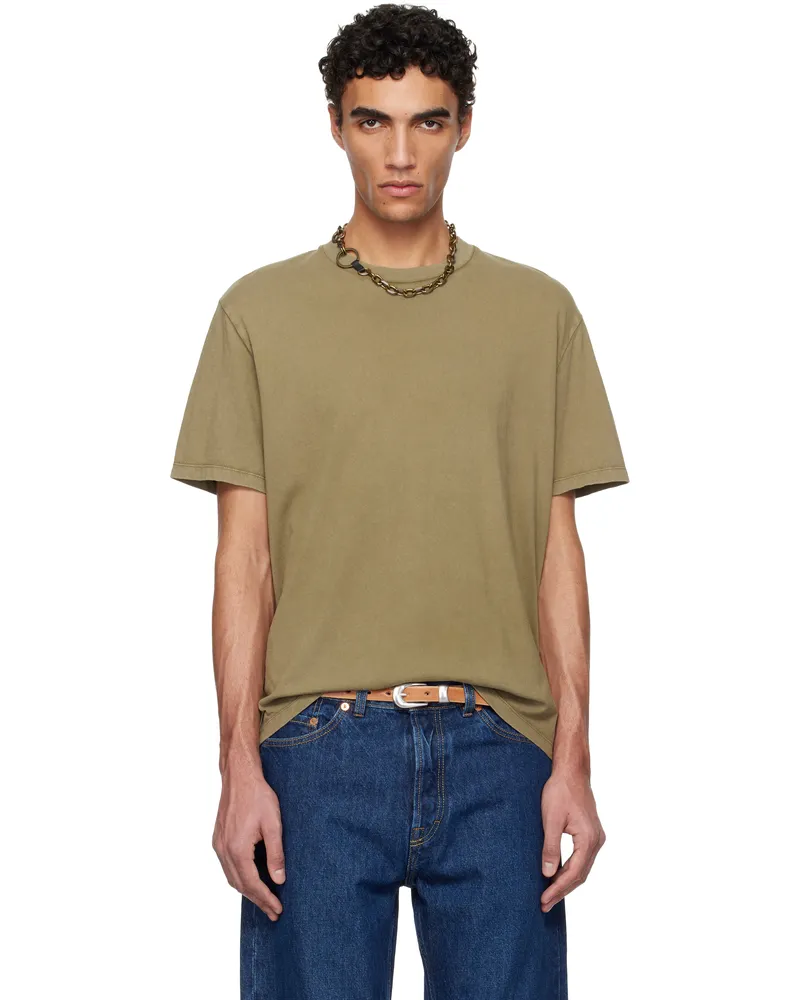 Our Legacy Khaki Box T-shirt Cavalry