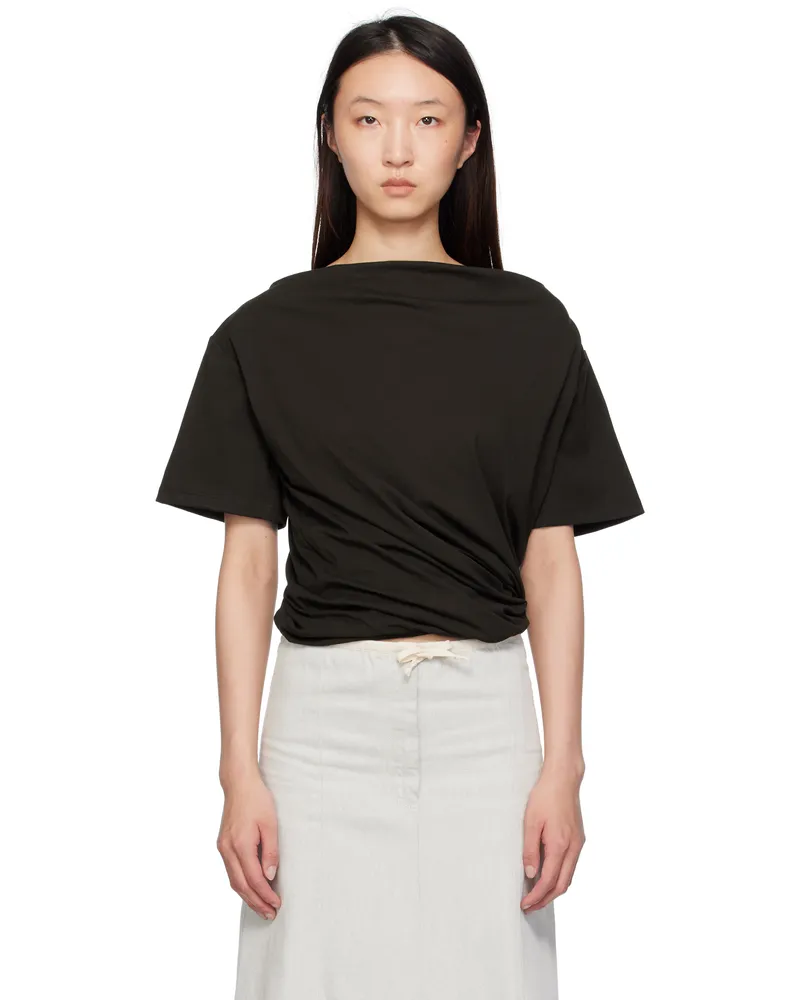 Baserange Brown Turn T-shirt Fovea