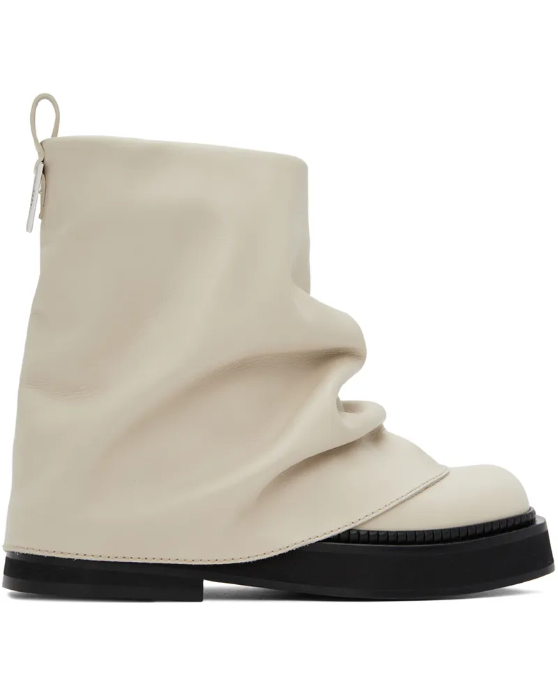 ATTICO Off-White Mini Robin Boots 001