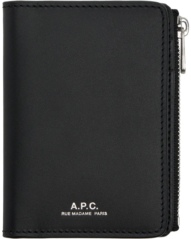 A.P.C. Black Stefan Zip Wallet Lzz