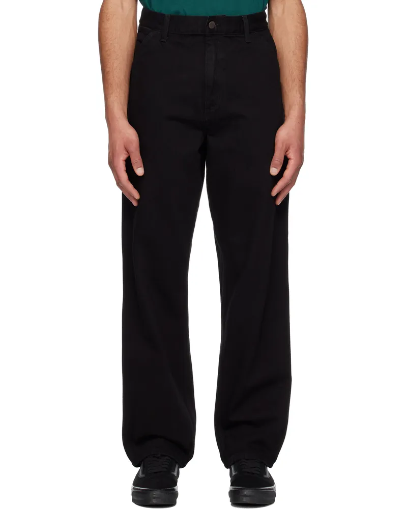 Carhartt WIP Black Single Knee Jeans 8902