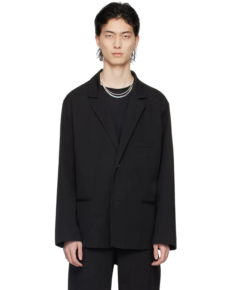 Christophe Lemaire Black Easy Blazer Bkblack