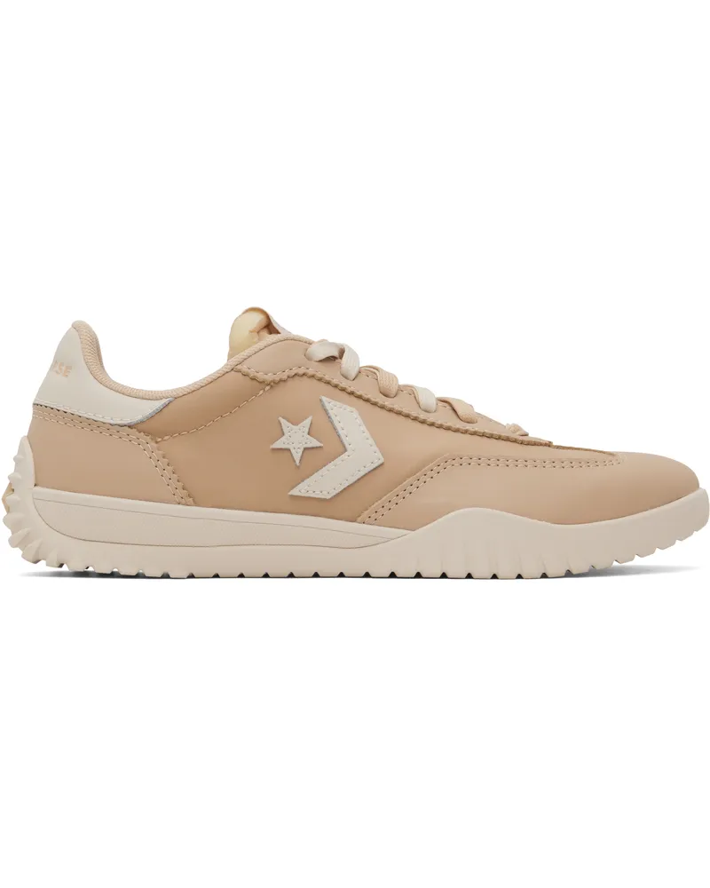 Converse Tan Run Star Nylon & Leather Sneakers Coastal