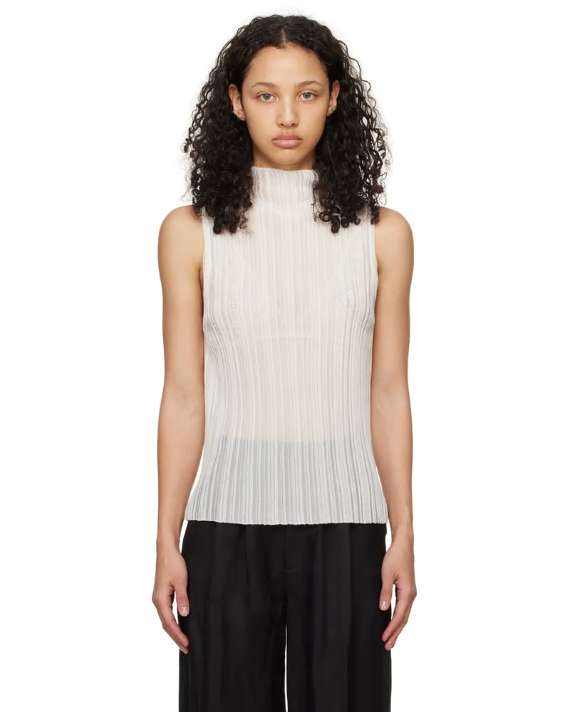 Anine Bing White Harlow Tank Top White