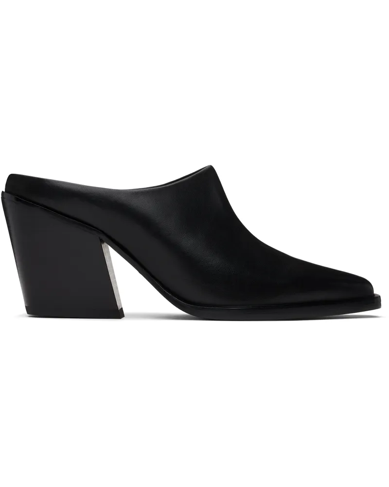 Rag & Bone Black Joni Leather Mules Blk