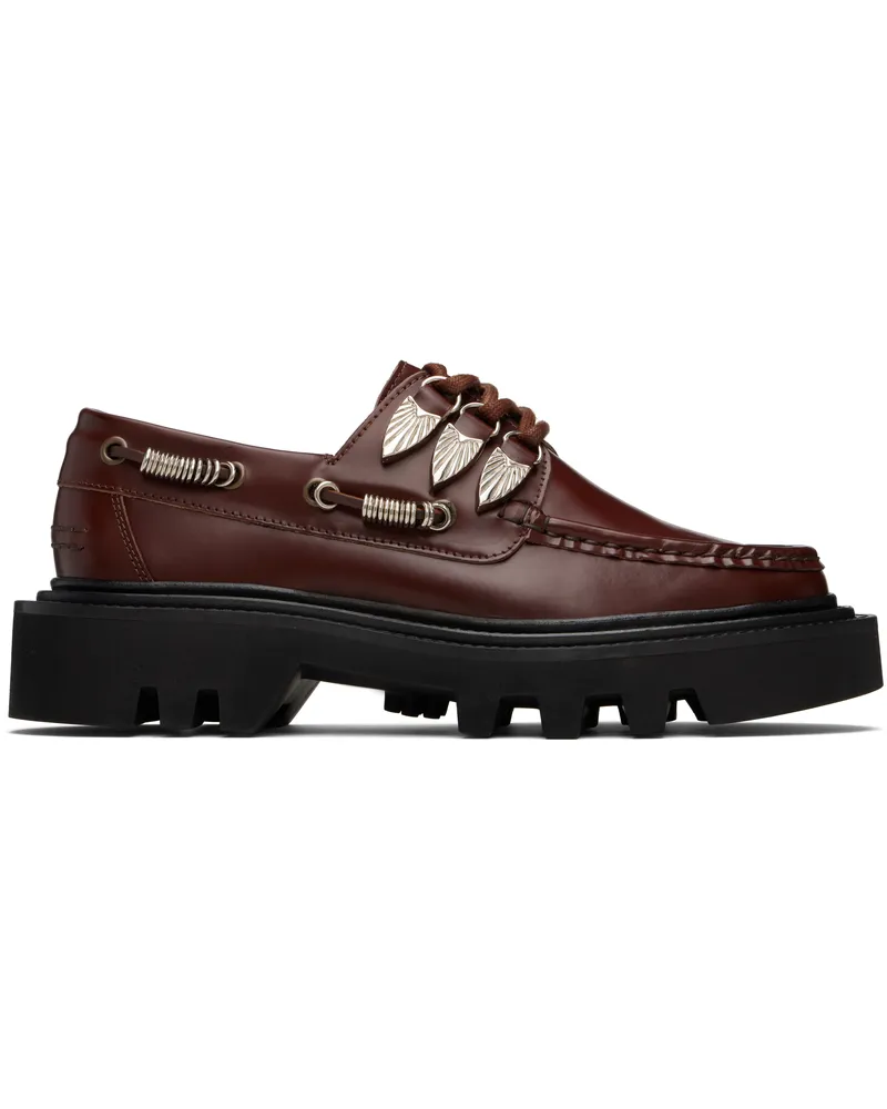 Toga Brown Leather AJ1431 Derbys Brown