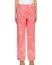 MSGM Pink Faded Jeans Lilac