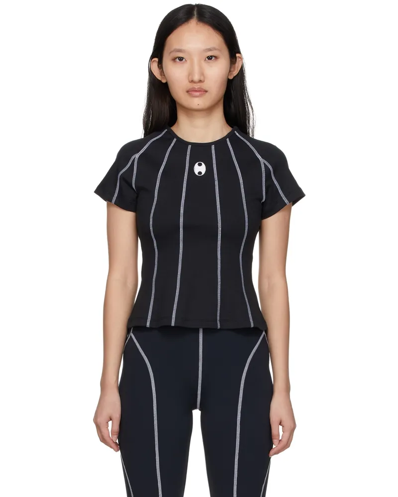 BONBOM Black Seam T-Shirt Black