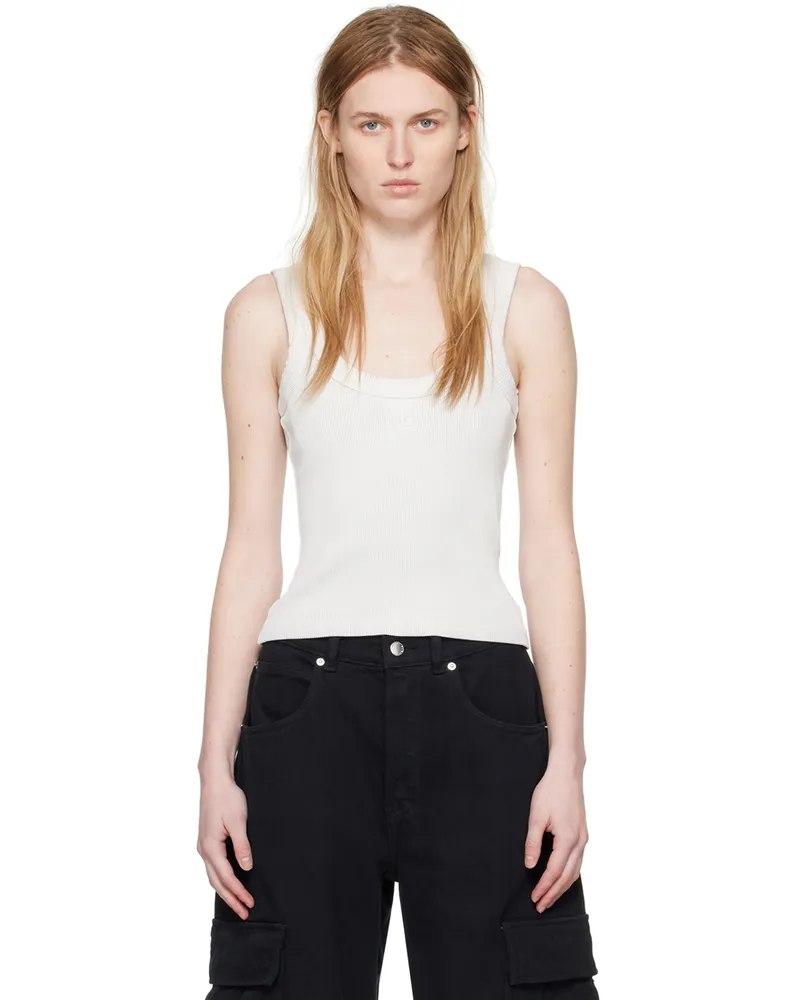 Alexander Wang Gray Embossed Tank Top 132a