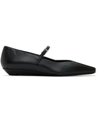 Loulou Studio Black Micheline Ballerina Flats Black