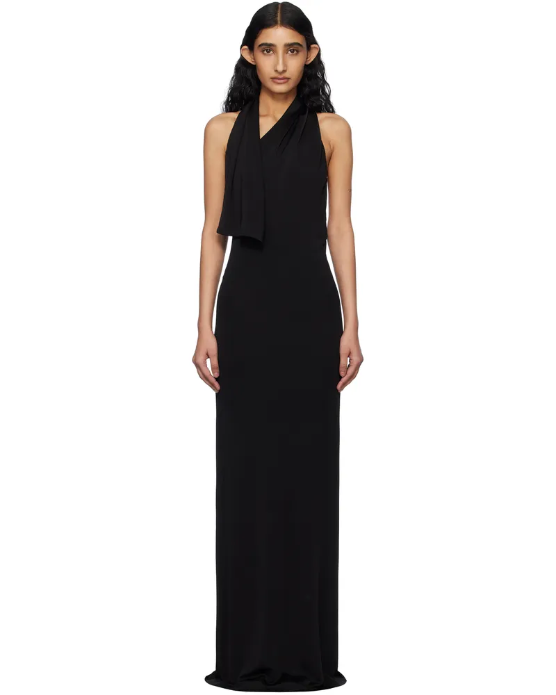 KHAITE Black Roza Maxi Dress 200