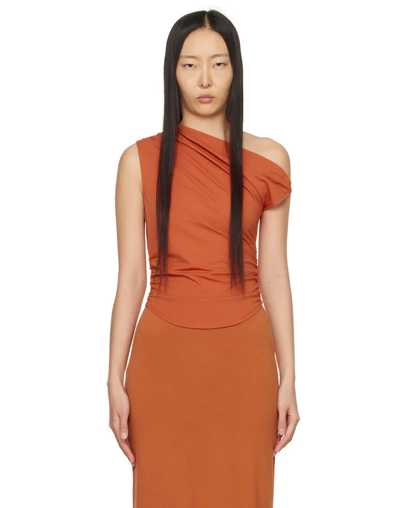 Miaou Orange Arielle Tank Top Crimson