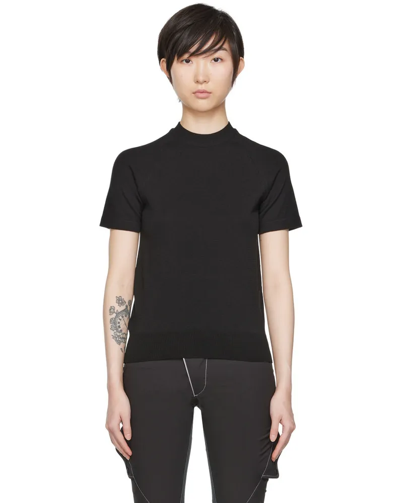 Hyein Seo Black Nylon Sweater Black