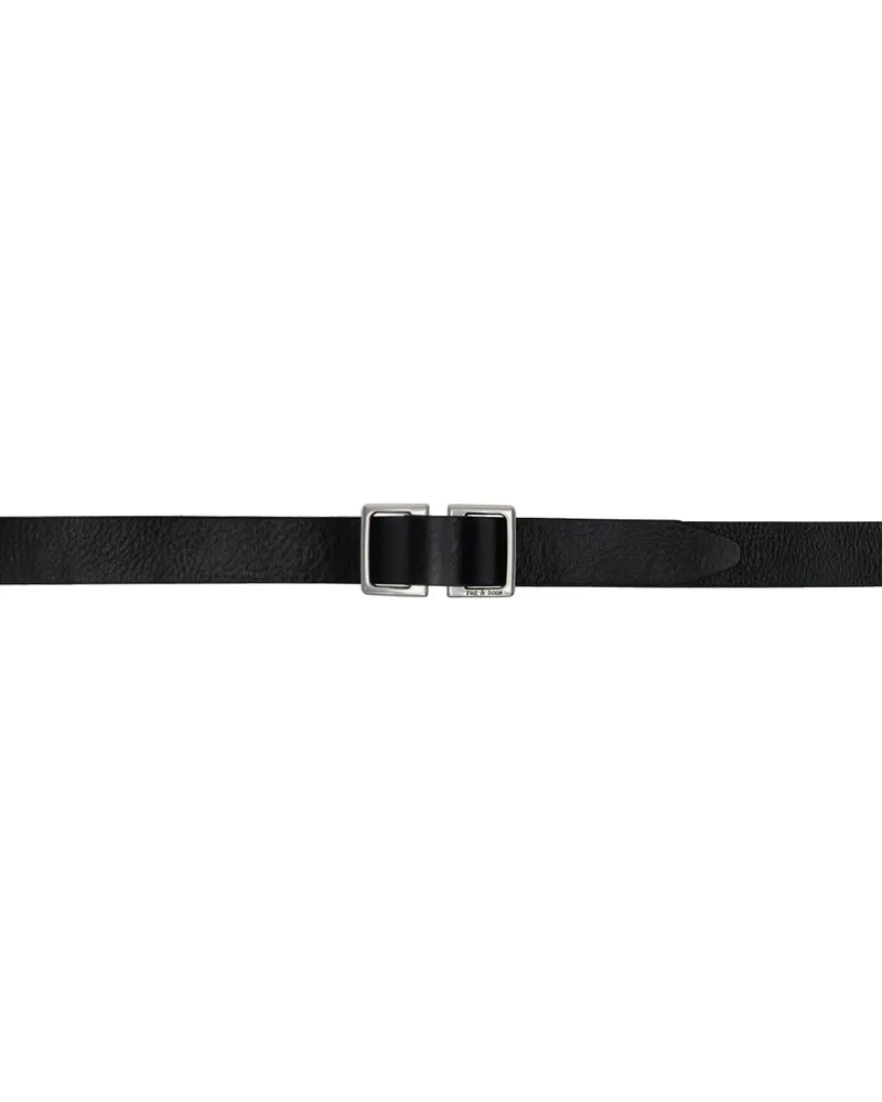 Rag & Bone Black Rugged Belt Black