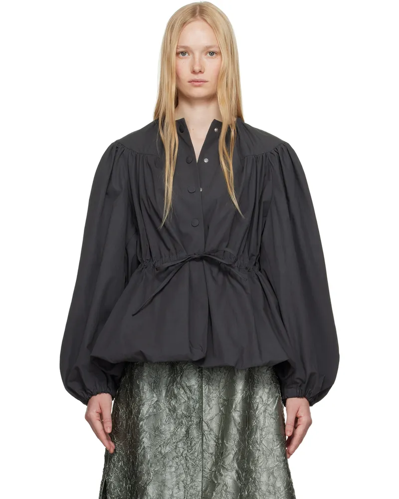 Dries van Noten Gray Drawstring Jacket 803