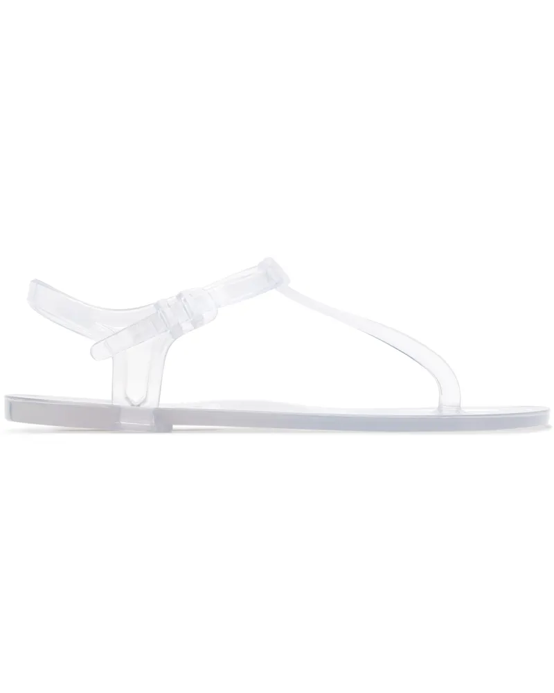 Christopher Esber Transparent Billi T-Bar Flat Sandals Clear
