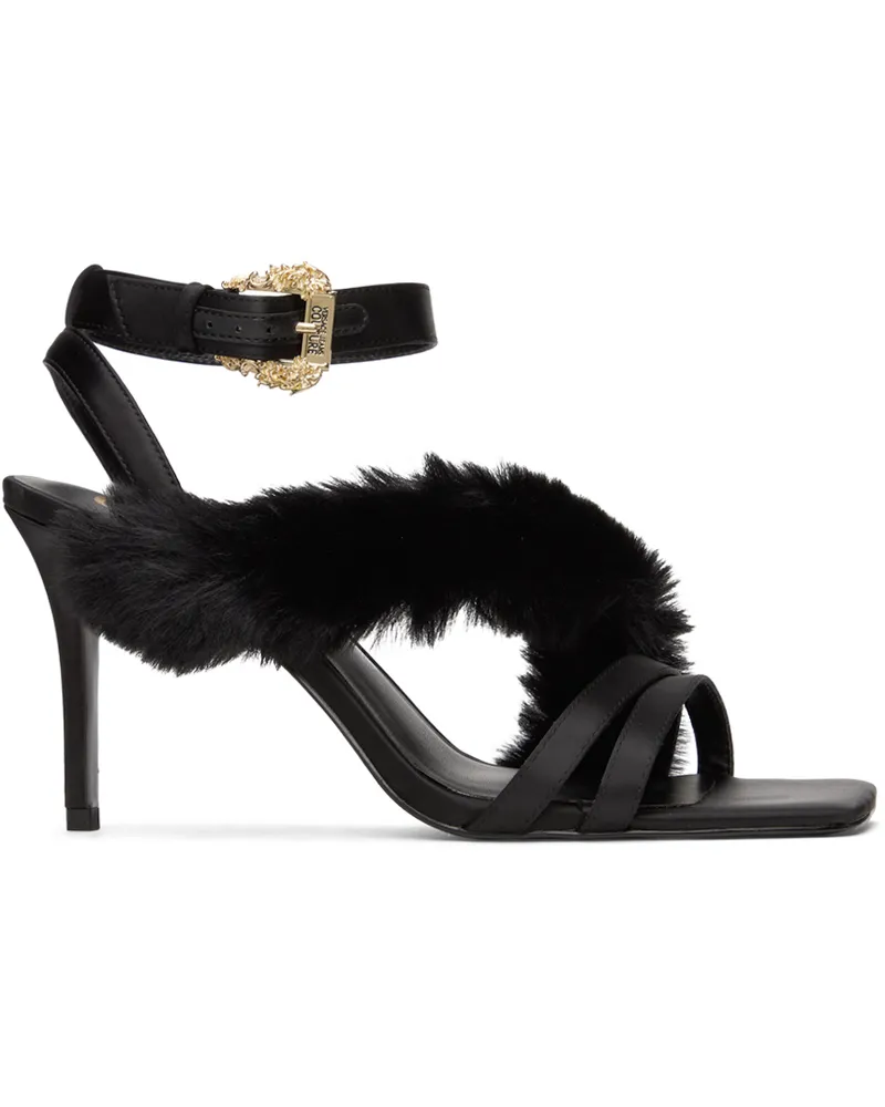 Versace Jeans Black Emily Heeled Sandals E899