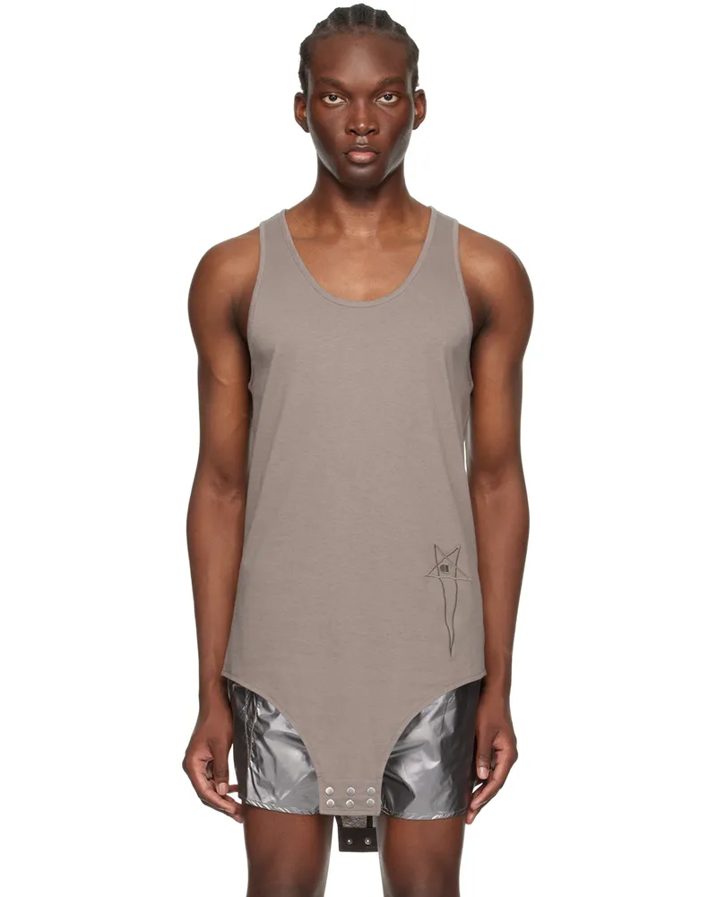 Rick Owens Gray Champion Edition Basketball Tank Top 34