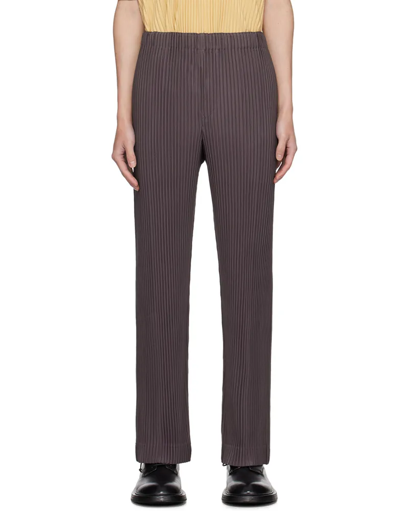 Issey Miyake Purple Pleats Bottoms 1 Trousers 83-slate