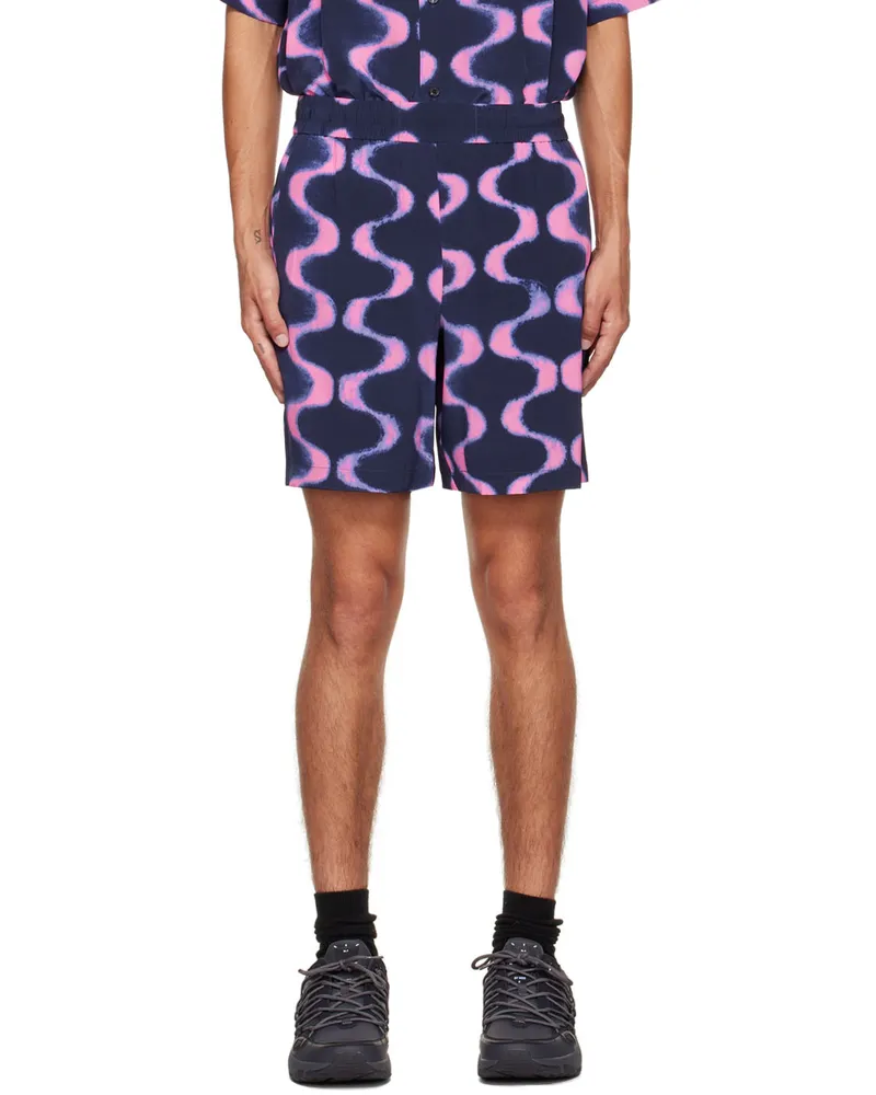 McQ Purple Printed Shorts 5016