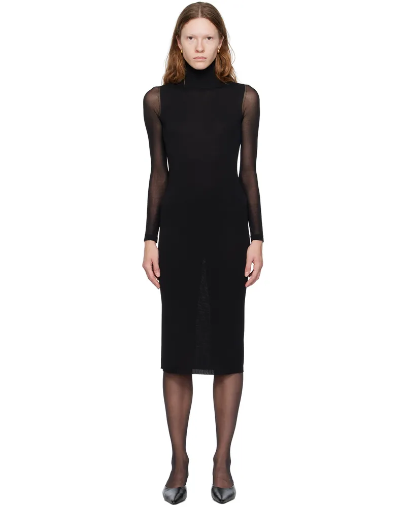 Max Mara Black Natalia Midi Dress 002