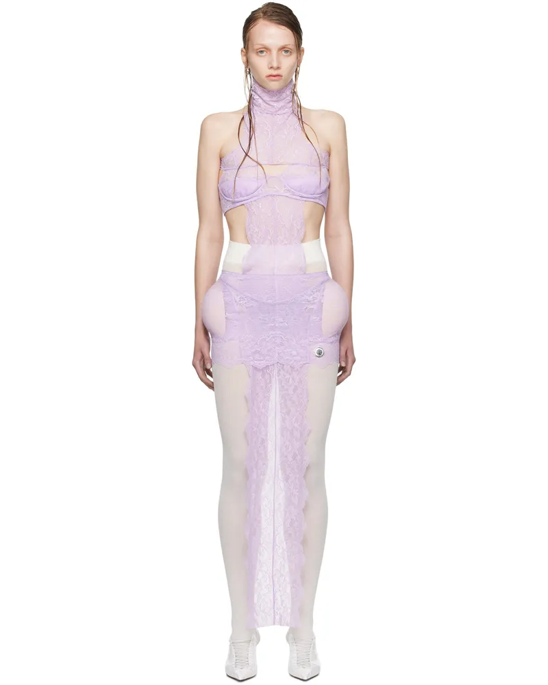 Jean Paul Gaultier Purple Shayne Oliver Edition Minidress 29