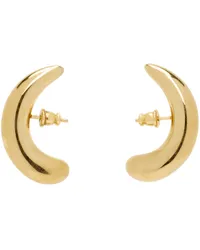 PANCONESI Gold Half Moon Hoop Earrings Gold