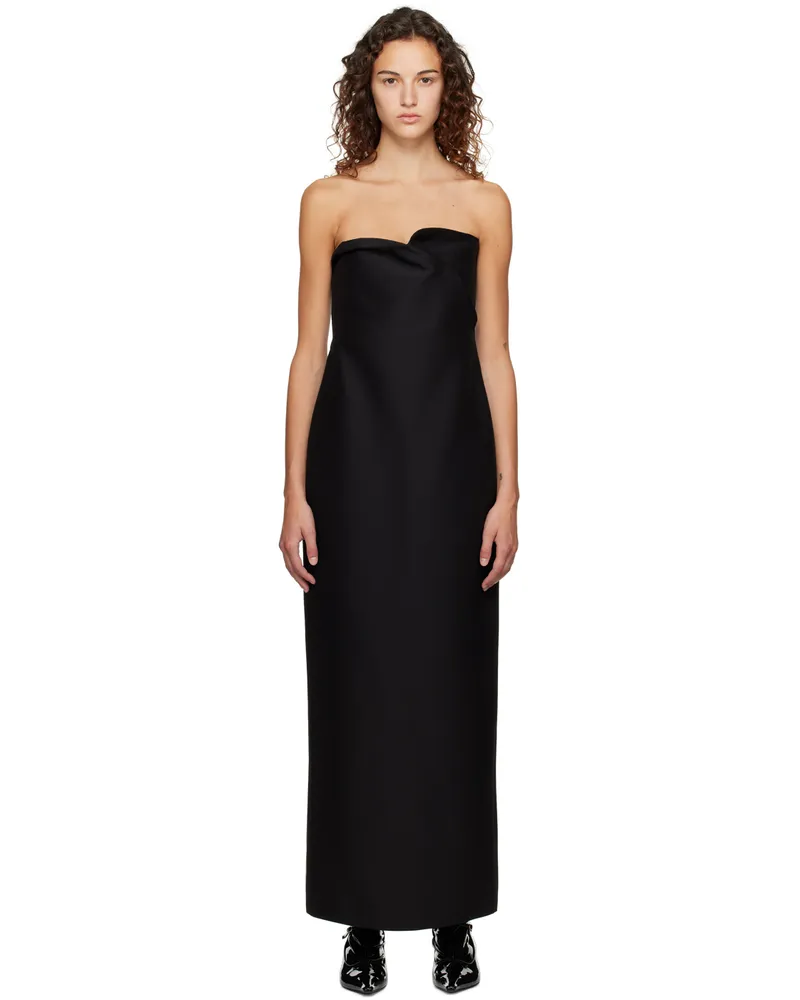 The Row Black Bardon Maxi Dress Black