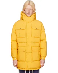 Moncler Moncler x Palm Angels Yellow Pentaflake Down Coat Yellow