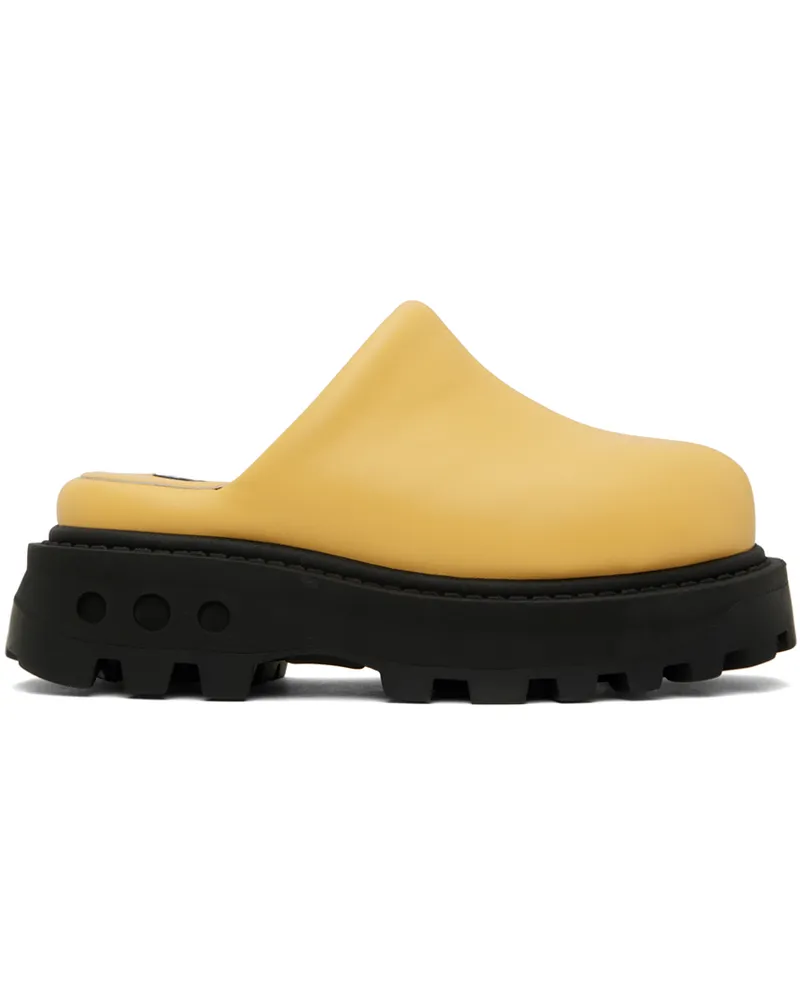 Simon Miller Yellow Grip Bubble Clogs Butter