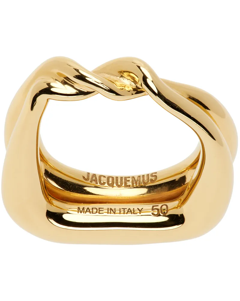 Jacquemus Gold Les Sculptures 'La bague Nodi' Ring 270