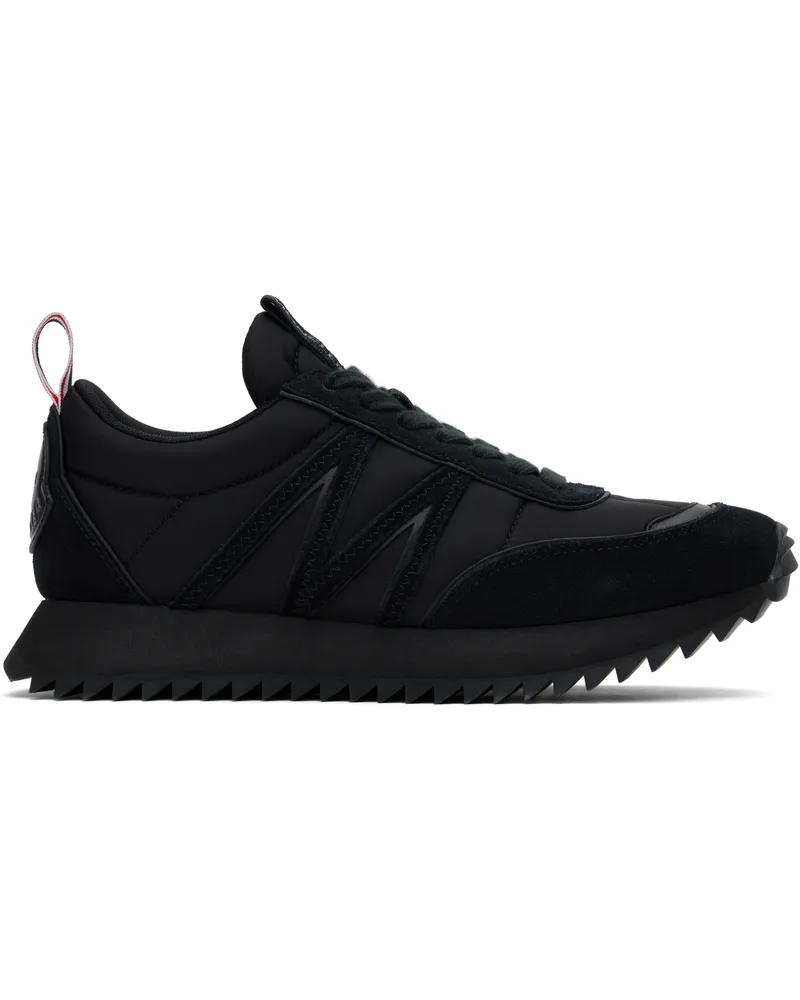 Moncler Black Pacey Nylon & Suede Sneakers 999