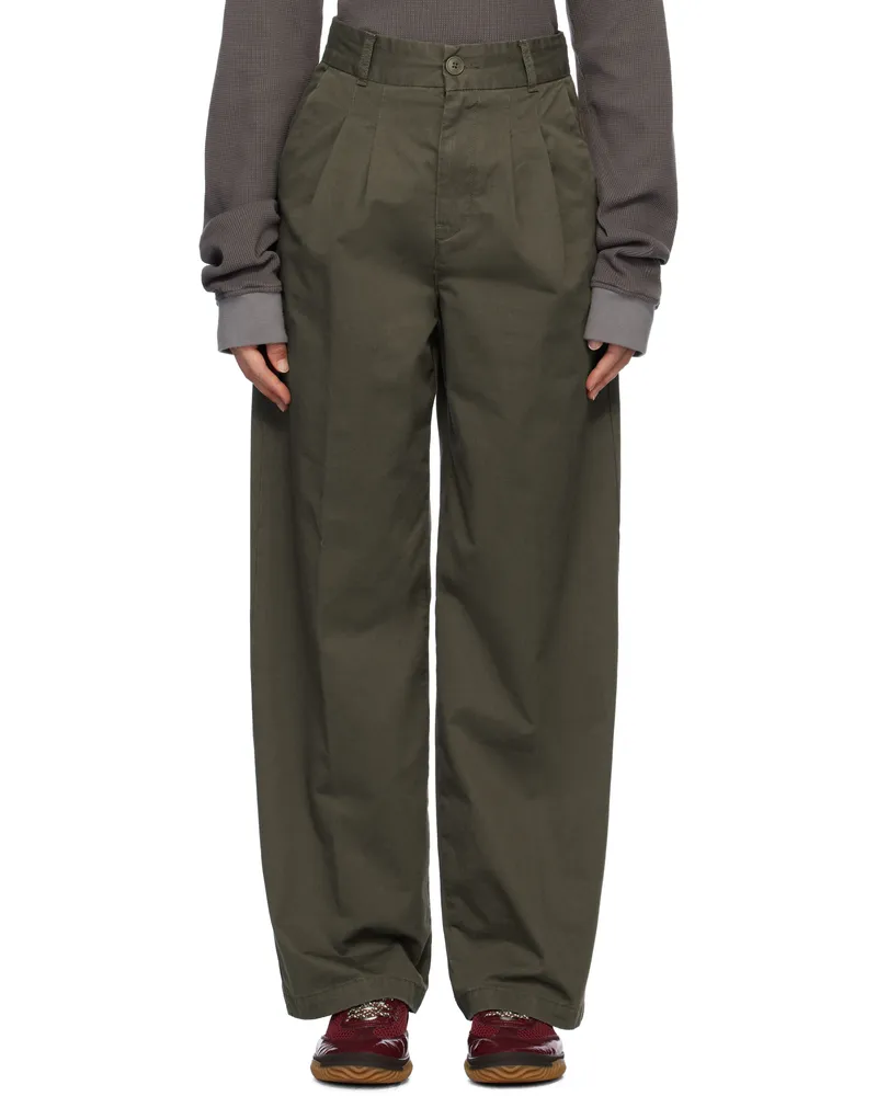Carhartt WIP Khaki Leola Trousers Mirage