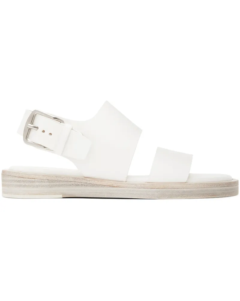 Ann Demeulemeester White Lore Flat Sandals 001