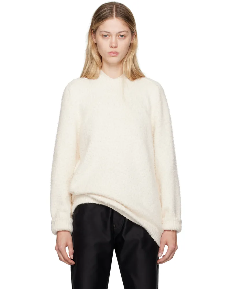 Maison Margiela Off-White Oversized Piled Sweater 101