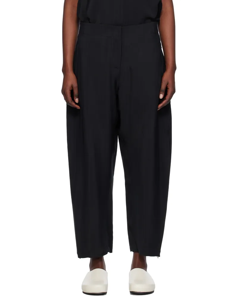 Studio Nicholson Navy Awe Trousers Darkest