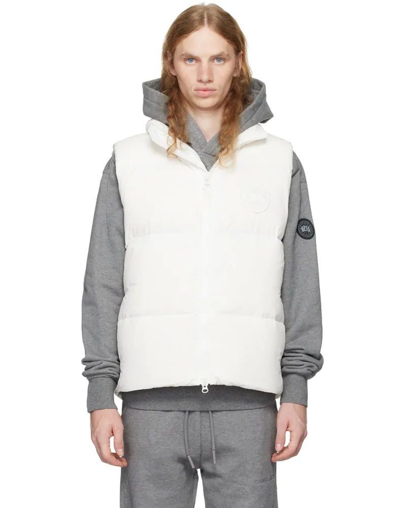 Canada Goose White White Disc Lawrence Down Vest N.star