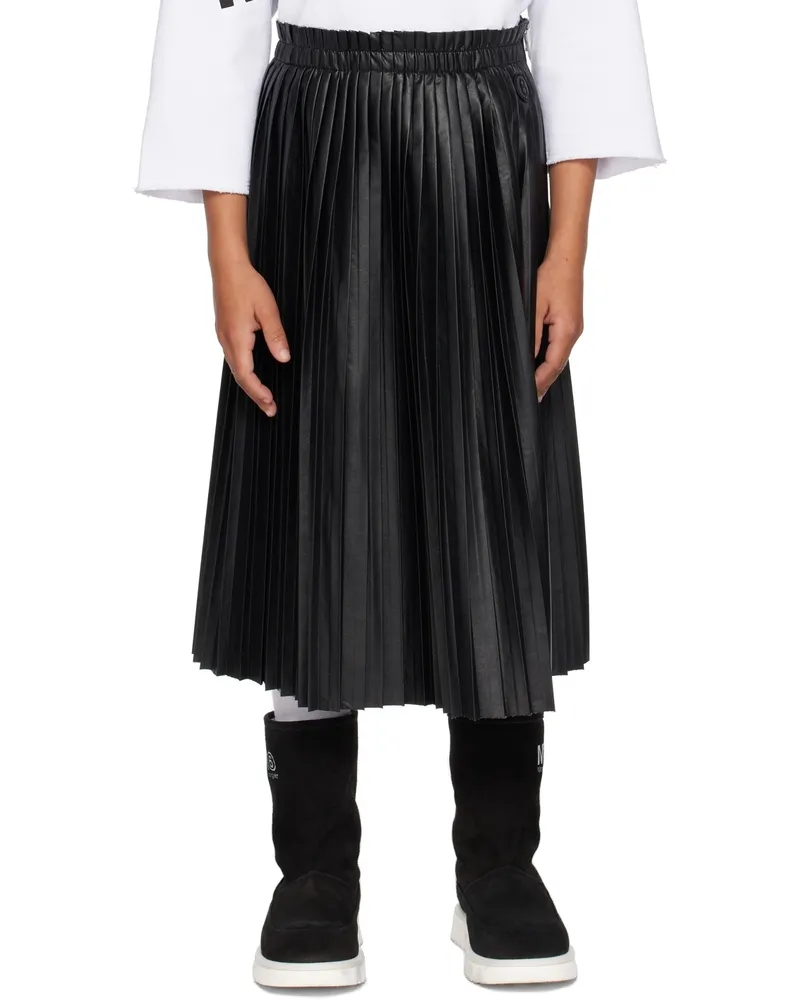 Maison Margiela Kids Black Pleated Skirt M6900