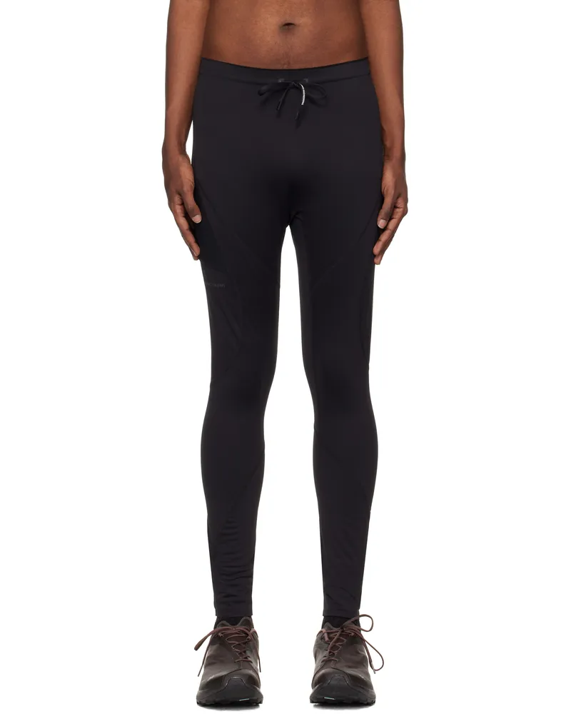 Post Archive Faction Black On Edition Long Leggings Black
