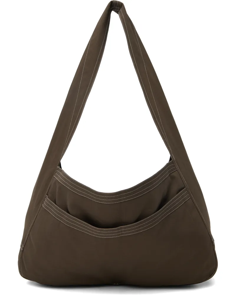 SC103 SSENSE Exclusive Brown Cocoon Sac Bag Beam